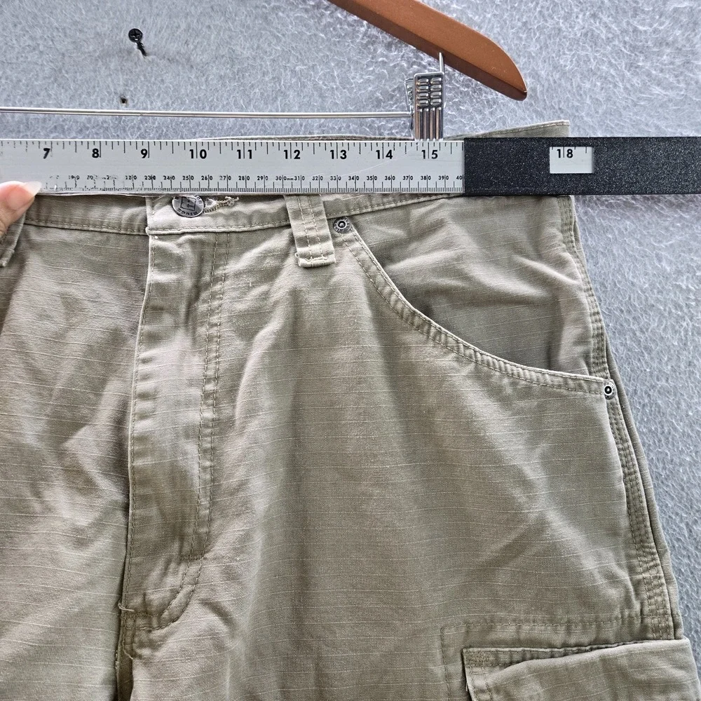 Wrangler Men Pants 36X32 Khaki Cargo Riggs Workwear Relaxed 30